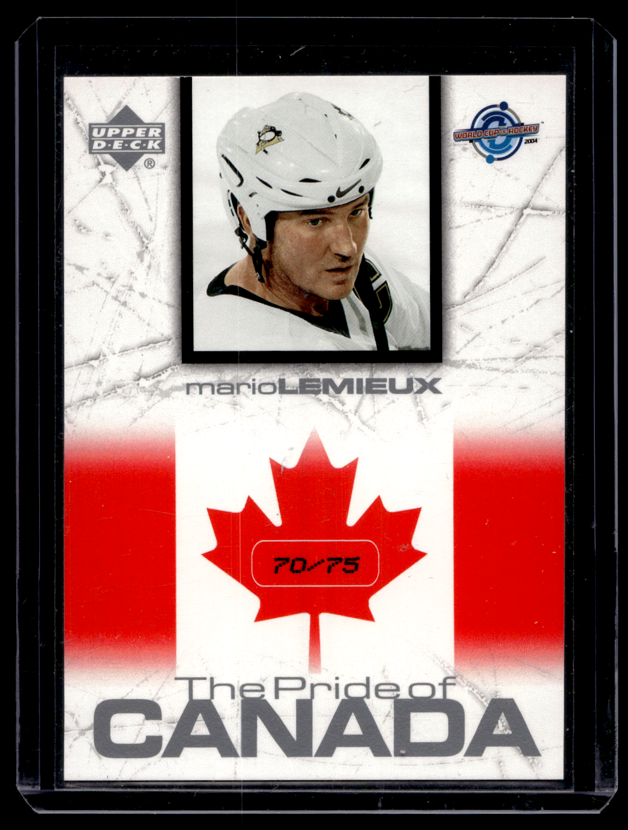 2004 Upper Deck Toronto Fall Expo The Pride of Canada - Mario Lemieux #CAN18 /75