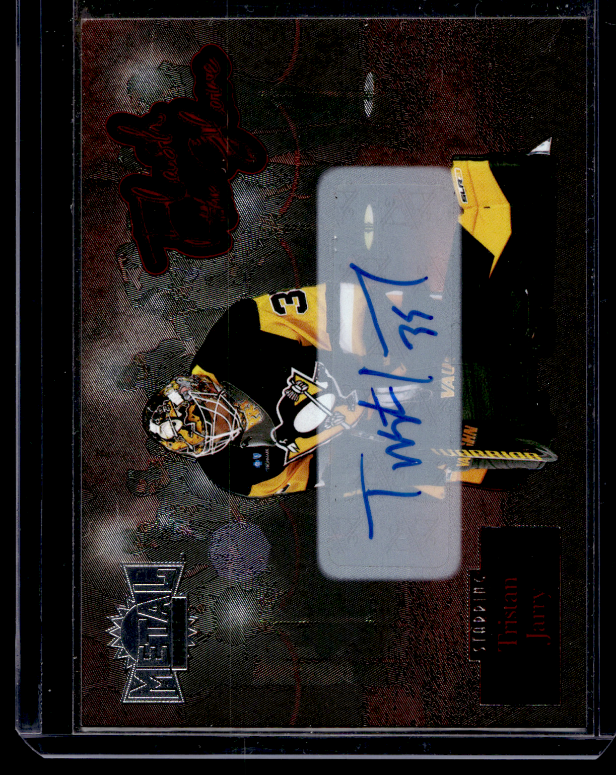 2022-23 Skybox Metal Universe - Flash the Glove - Autographs - Tristan Jarry #FL-6