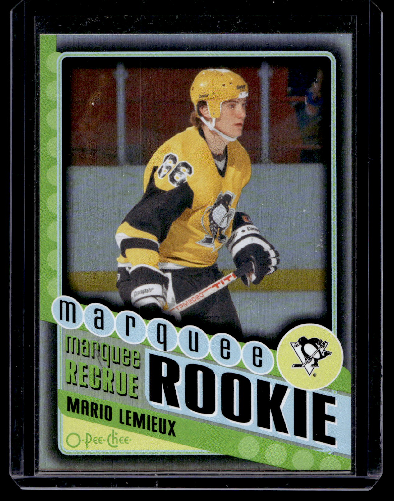 2012-13 O-Pee-Chee - Black Rainbow Foil - Marquee Rookie - Mario Lemieux #598 /100