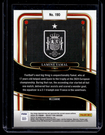 2024-25 Panini Select FIFA - Mezzanine - Lamine Yamal #190
