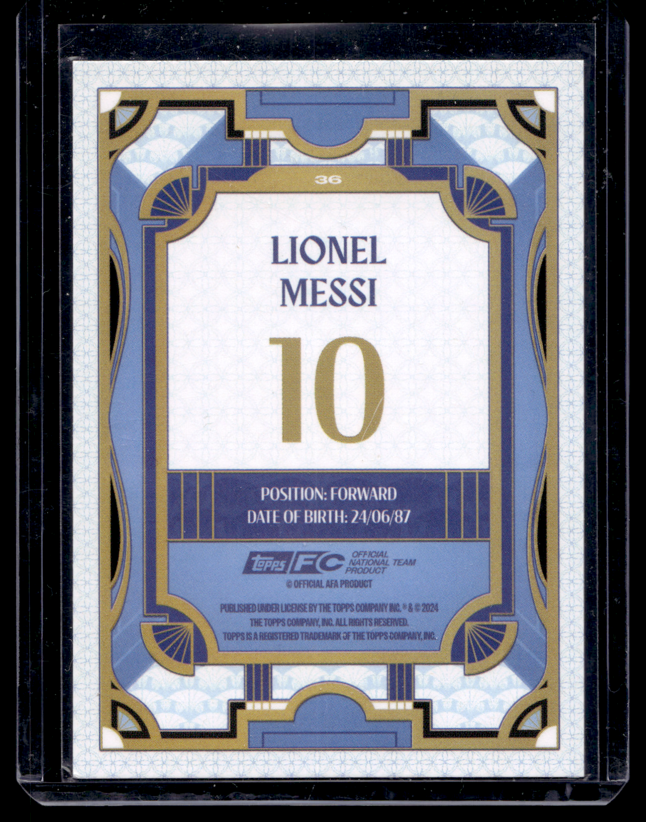 2024-25 Topps Argentina Team Set - Argentine Tango - Lionel Messi #36