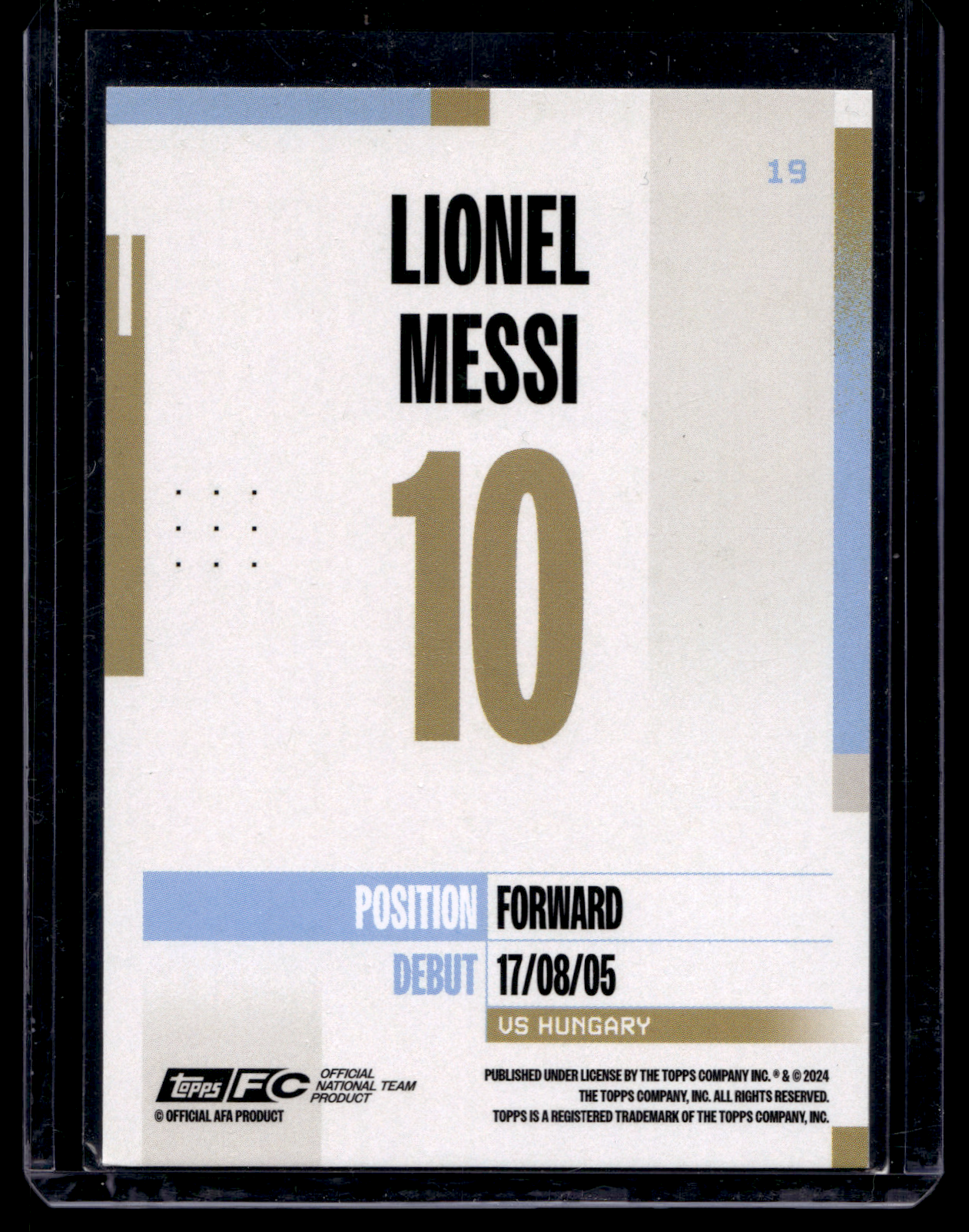 2024-25 Topps Argentina Team Set - Lionel Messi #19