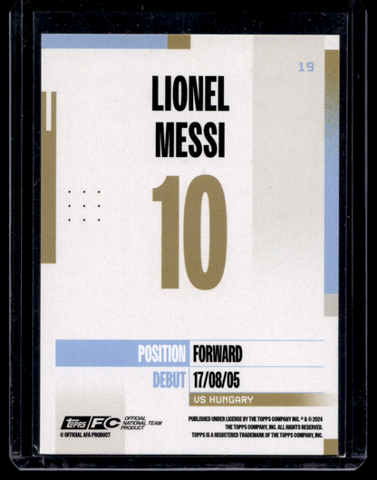 2024-25 Topps Argentina Team Set - Lionel Messi #19