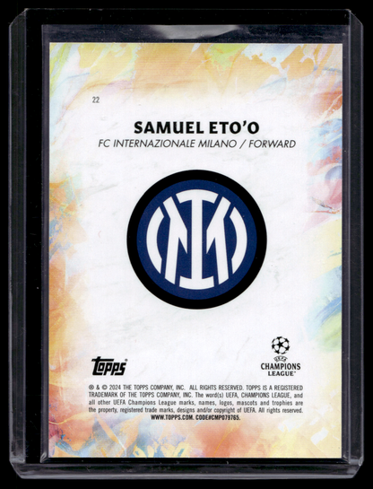 2023-24 Topps Inception UEFA Club Competitions - Legacy - Samuel Eto’o #22
