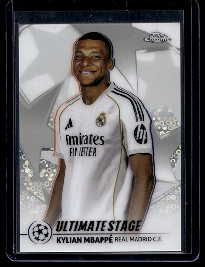 2025-26 Topps UEFA Club Competitions - Ultimate Stage Chrome - Kylian Mbappé #US-25