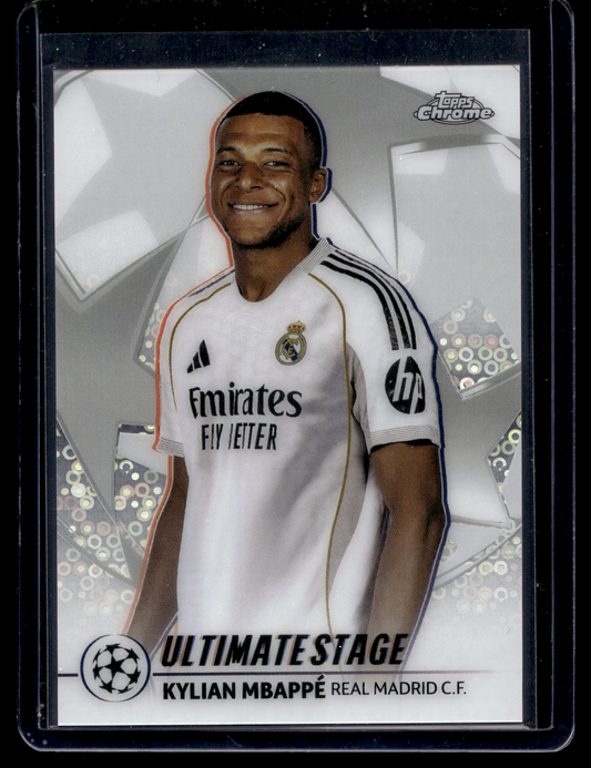 2025-26 Topps UEFA Club Competitions - Ultimate Stage Chrome - Kylian Mbappé #US-25