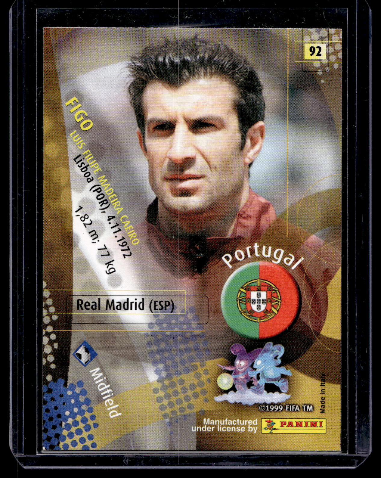 2002 Panini World Cup - Luis Figo #92