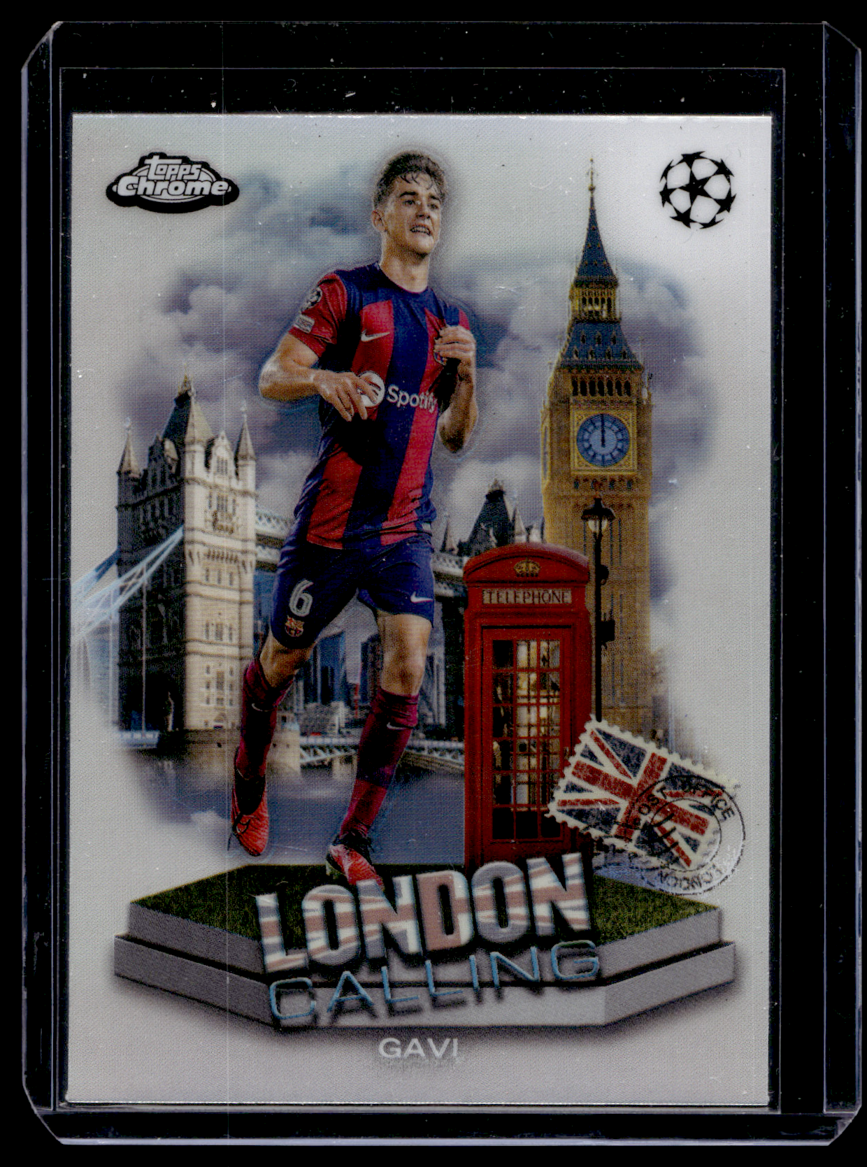 2023-24 Topps Chrome UEFA Club Competitions - London Calling - Gavi #LC-5