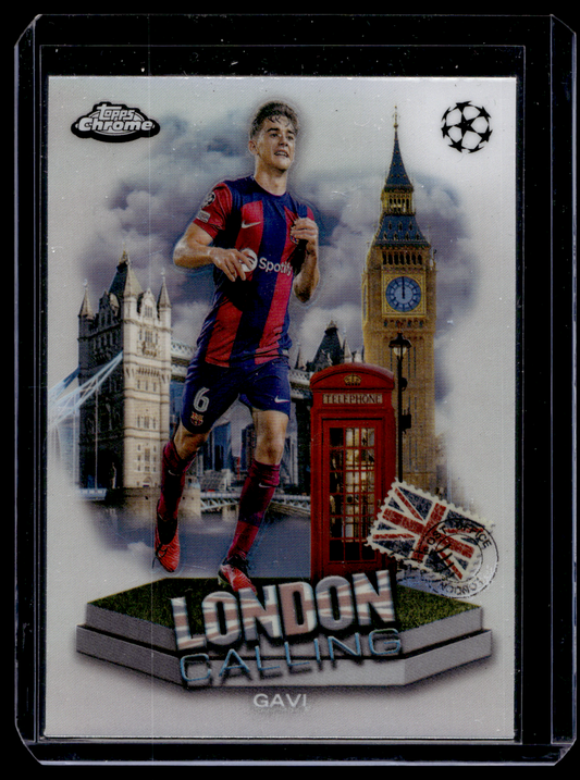 2023-24 Topps Chrome UEFA Club Competitions - London Calling - Gavi #LC-5