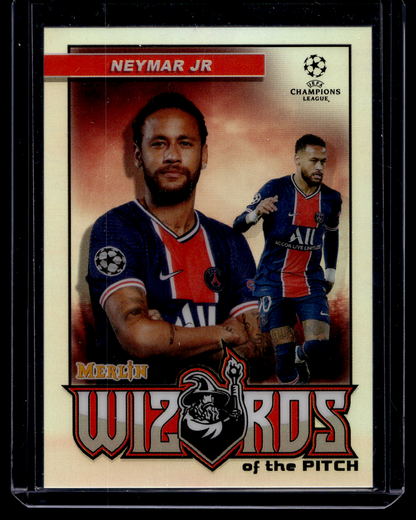 2020-21 Topps Merlin Collection Chrome UEFA Champions League - Wizards of the Pitch - Neymar Jr #W-N