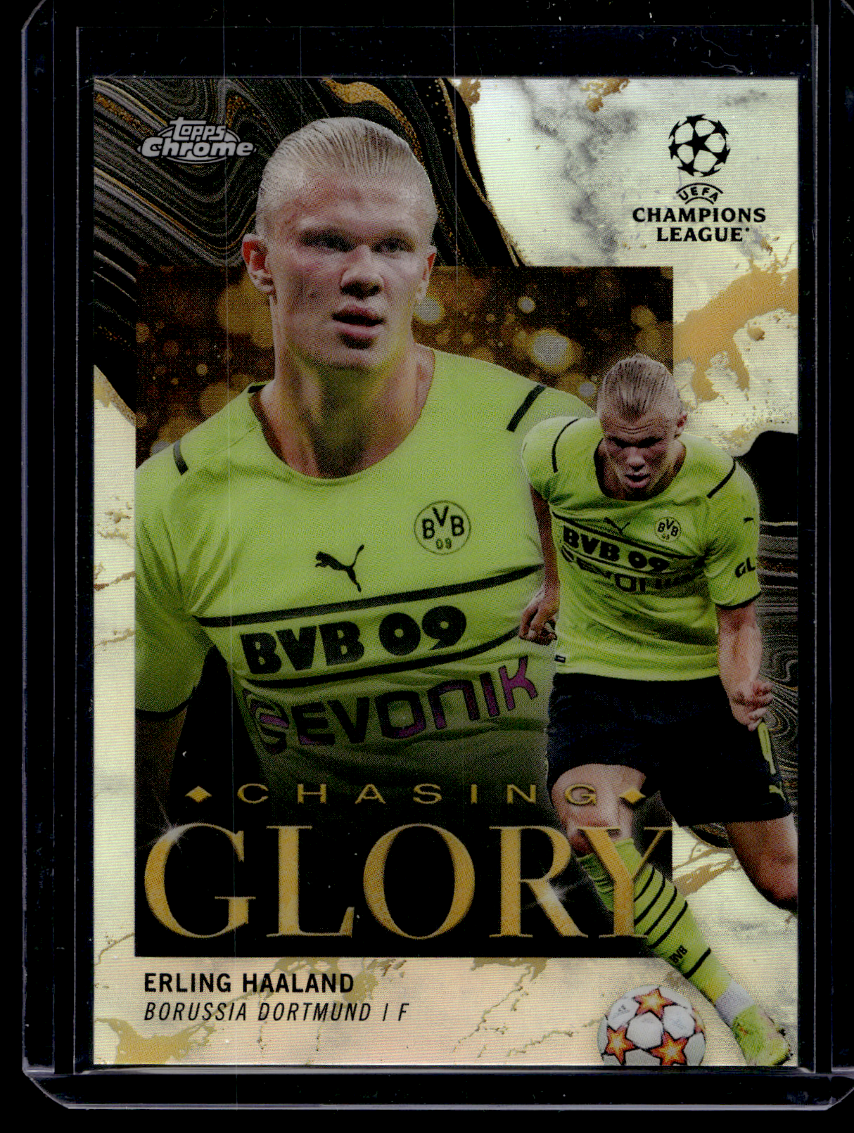 2021-22 Topps Chrome UEFA Champions League - Chasing Glory - Erling Haaland #CG-1