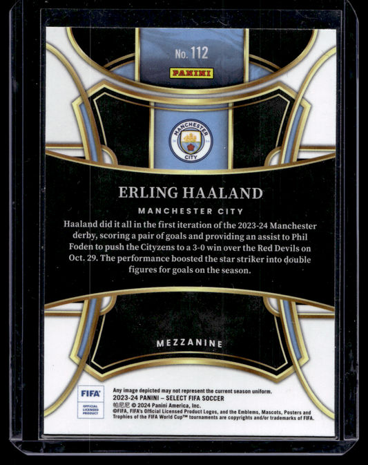 2023-24 Panini Select FIFA - Mezzanine - Erling Haaland #112