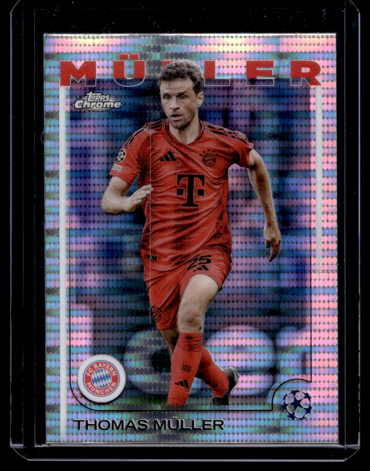 2024-25 Topps Chrome UEFA Club Competitions - Pulsar Refractor - Thomas Müller #99