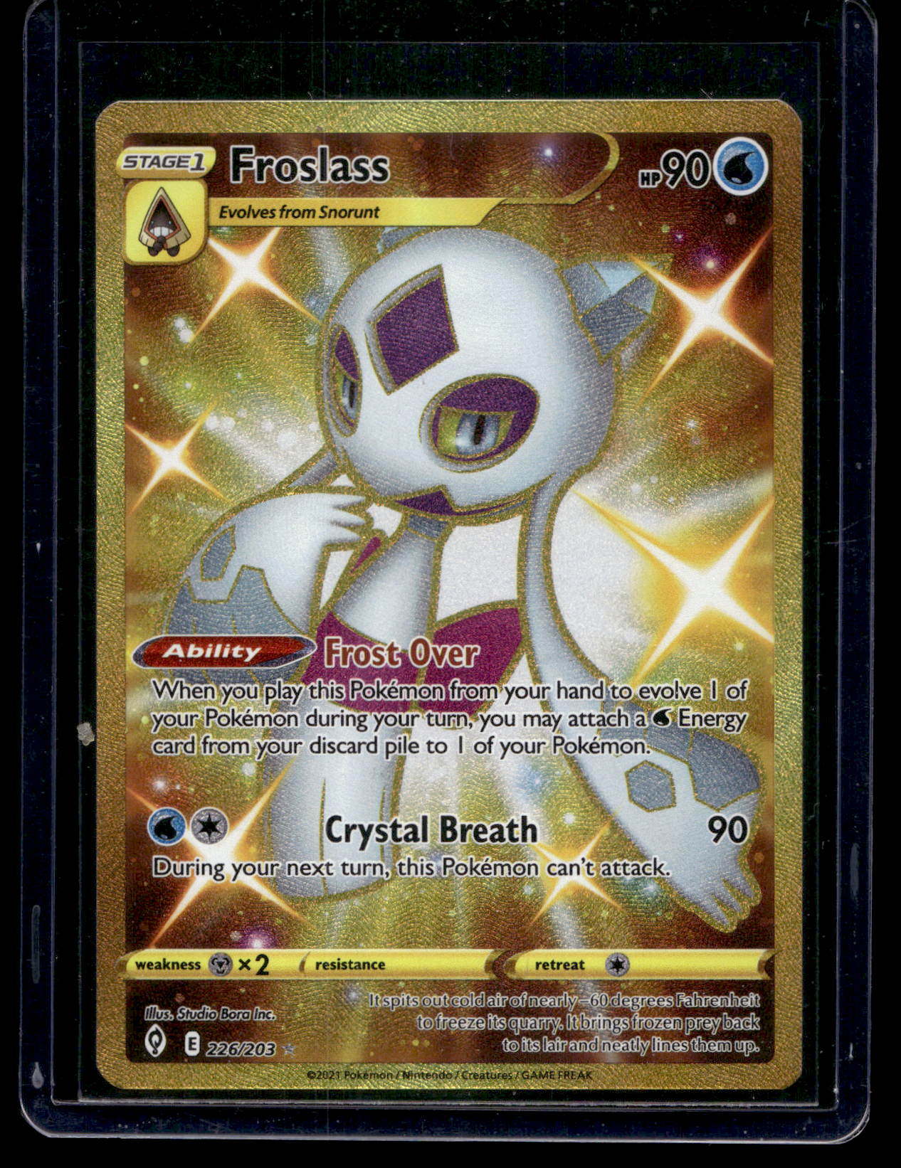 2021 Pokemon - Sword & Shield - Evolving Skies - Secret - Froslass #226