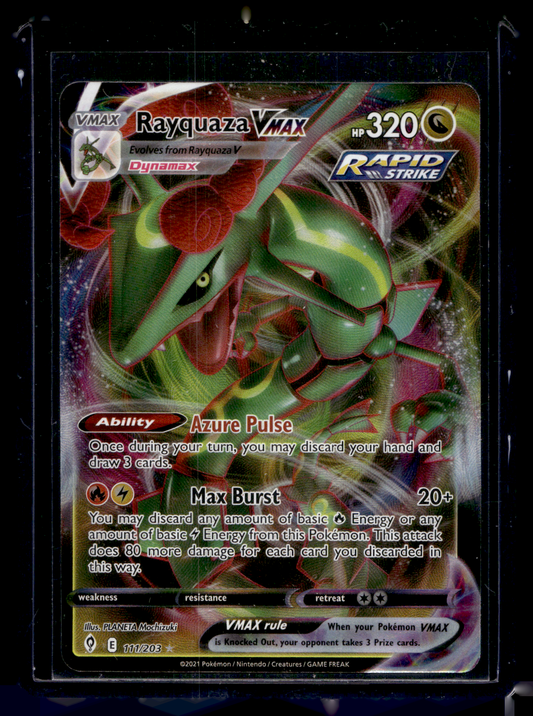 2021 Pokemon Sword & Shield - Evolving Skies - Rayquaza VMAX #111