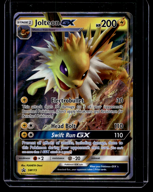 2019 Pokemon Sun & Moon - Black Star Promos - Jolteon GX #SM173