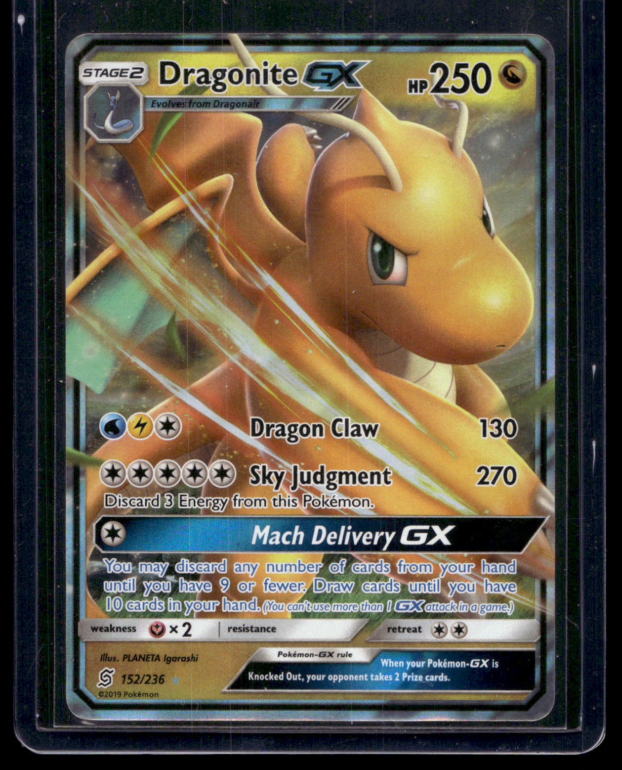 2019 Pokemon - Sun & Moon - Unified Minds - Dragonite GX #152