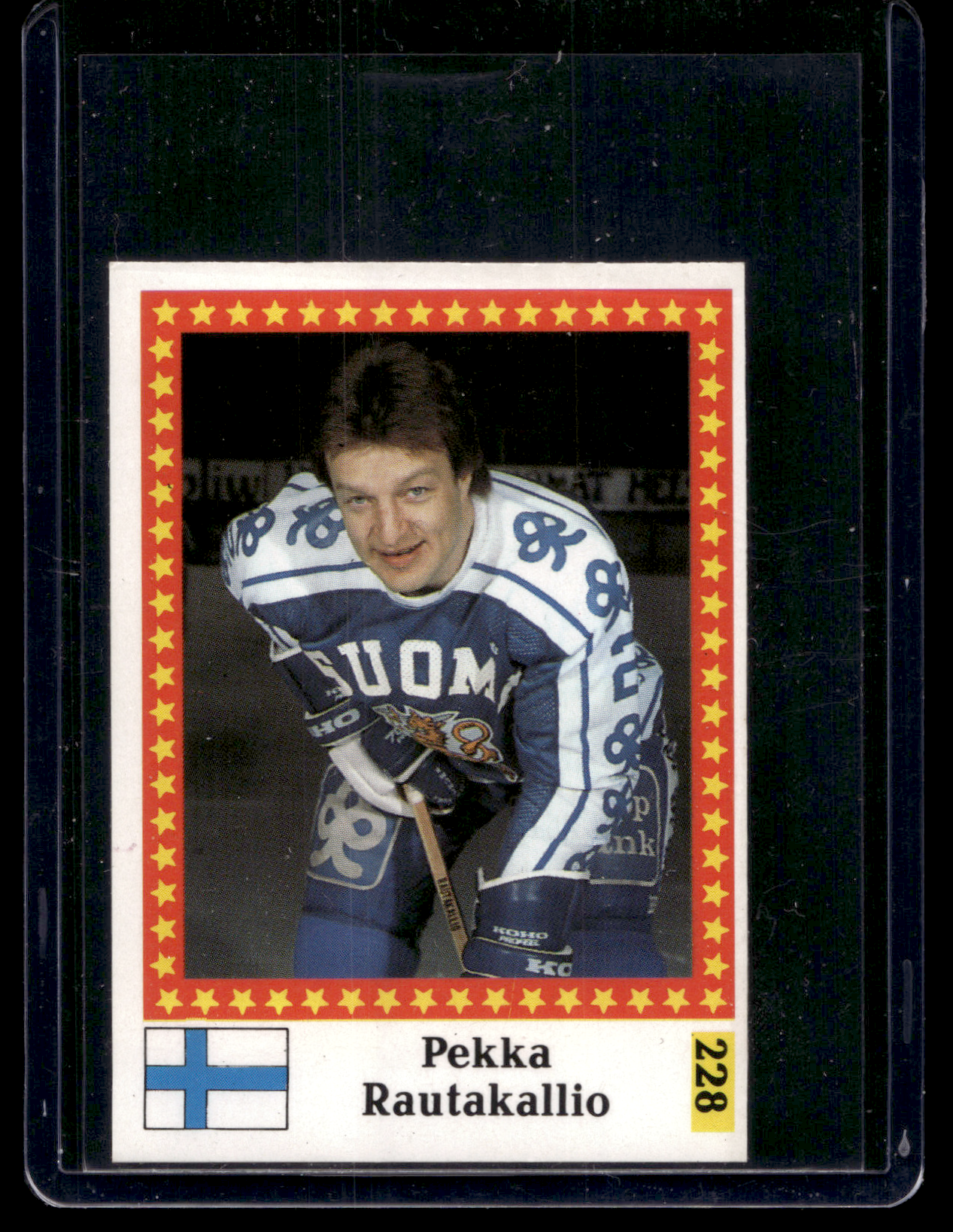 1991 Semic Blank Back - Pekka Rautakallio #228