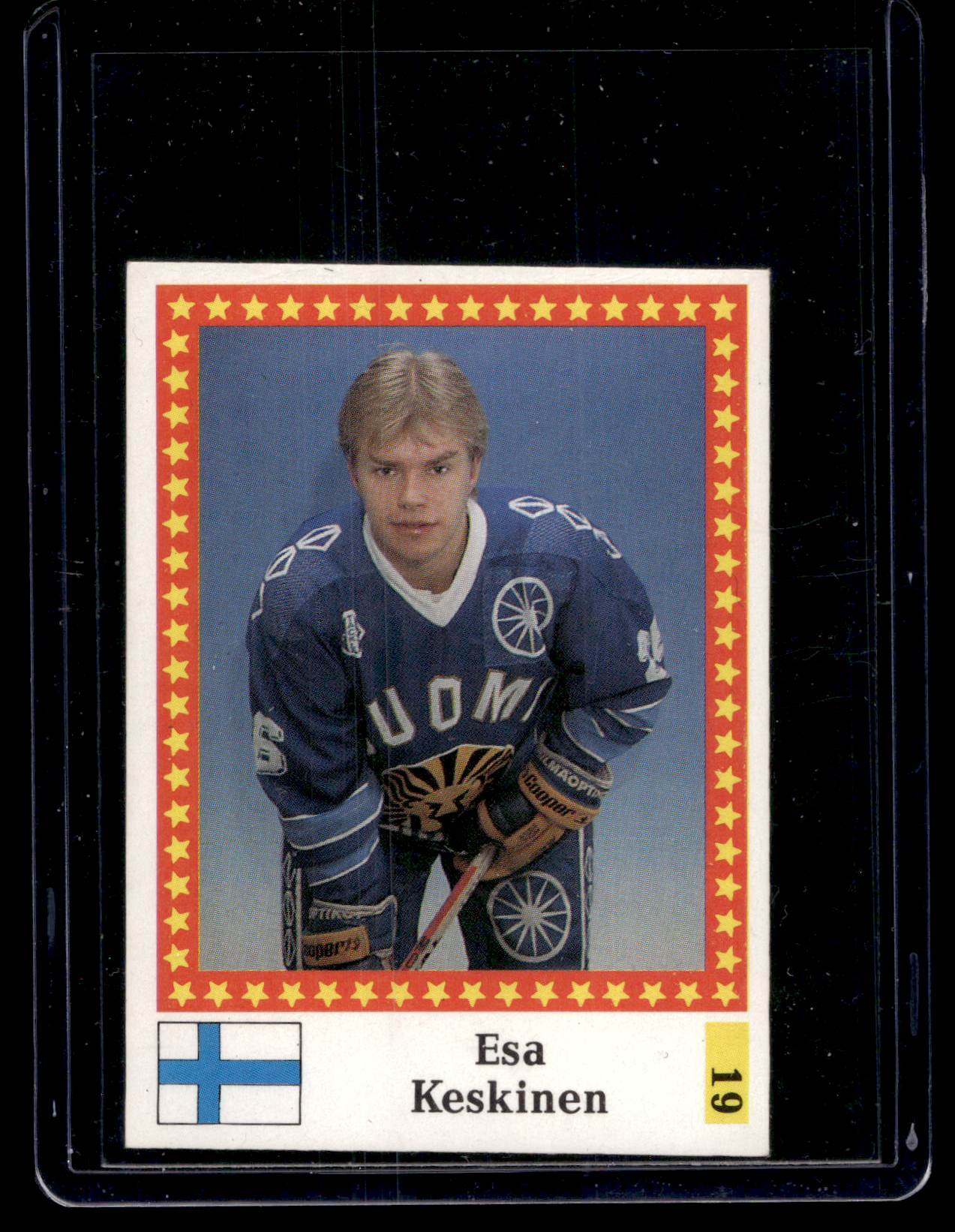 1991 Semic Blank Back - Esa Keskinen #19