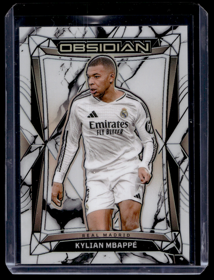2024-25 Panini Obsidian - Electric Etch Marble Flood - Kylian Mbappé #3 /8