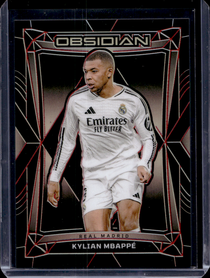 2024-25 Panini Obsidian - Electric Etch Red - Kylian Mbappé #3 /12