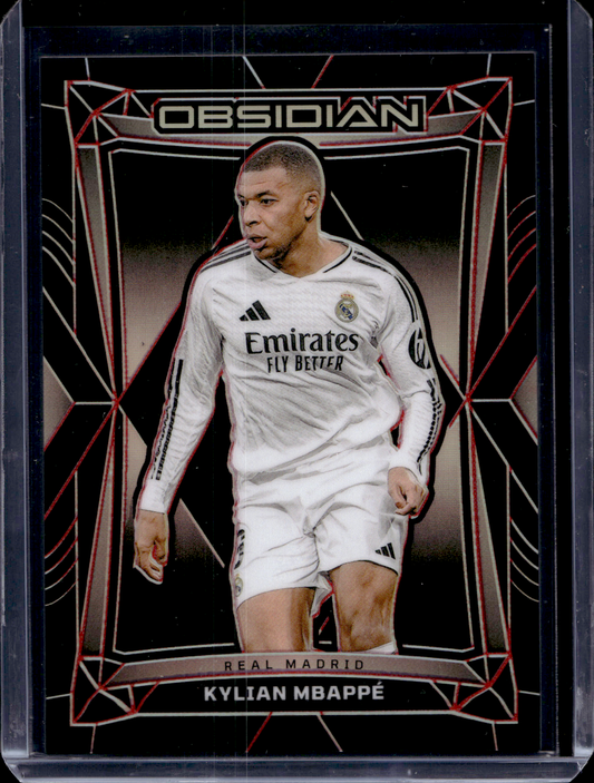2024-25 Panini Obsidian - Electric Etch Red - Kylian Mbappé #3 /12