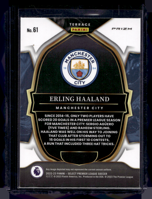 2022-23 Panini Select Premier League - Red Prizm - Terrace - Erling Haaland #61