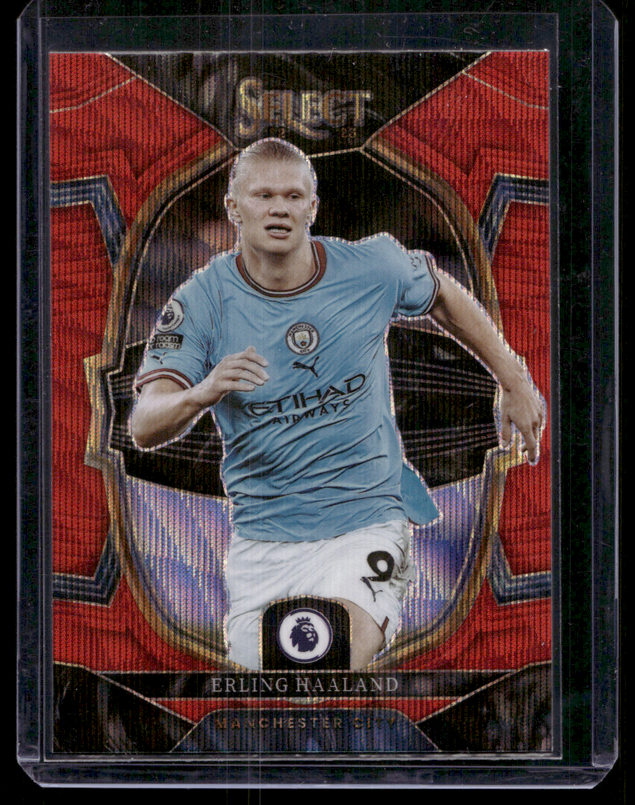 2022-23 Panini Select Premier League - Red Prizm - Terrace - Erling Haaland #61