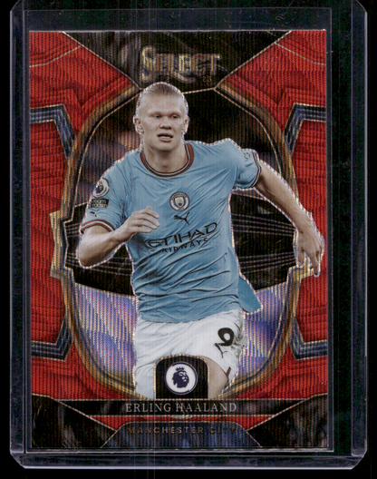 2022-23 Panini Select Premier League - Red Prizm - Terrace - Erling Haaland #61
