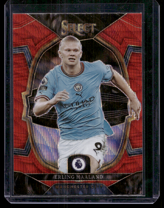 2022-23 Panini Select Premier League - Red Prizm - Terrace - Erling Haaland #61