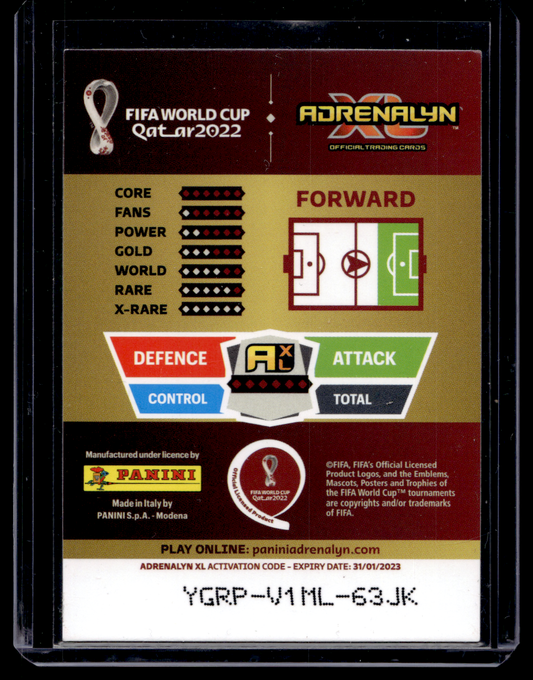 2022 Panini Adrenalyn XL FIFA World Cup Qatar 2022 - Limited Edition Premium Gold - Lionel Messi