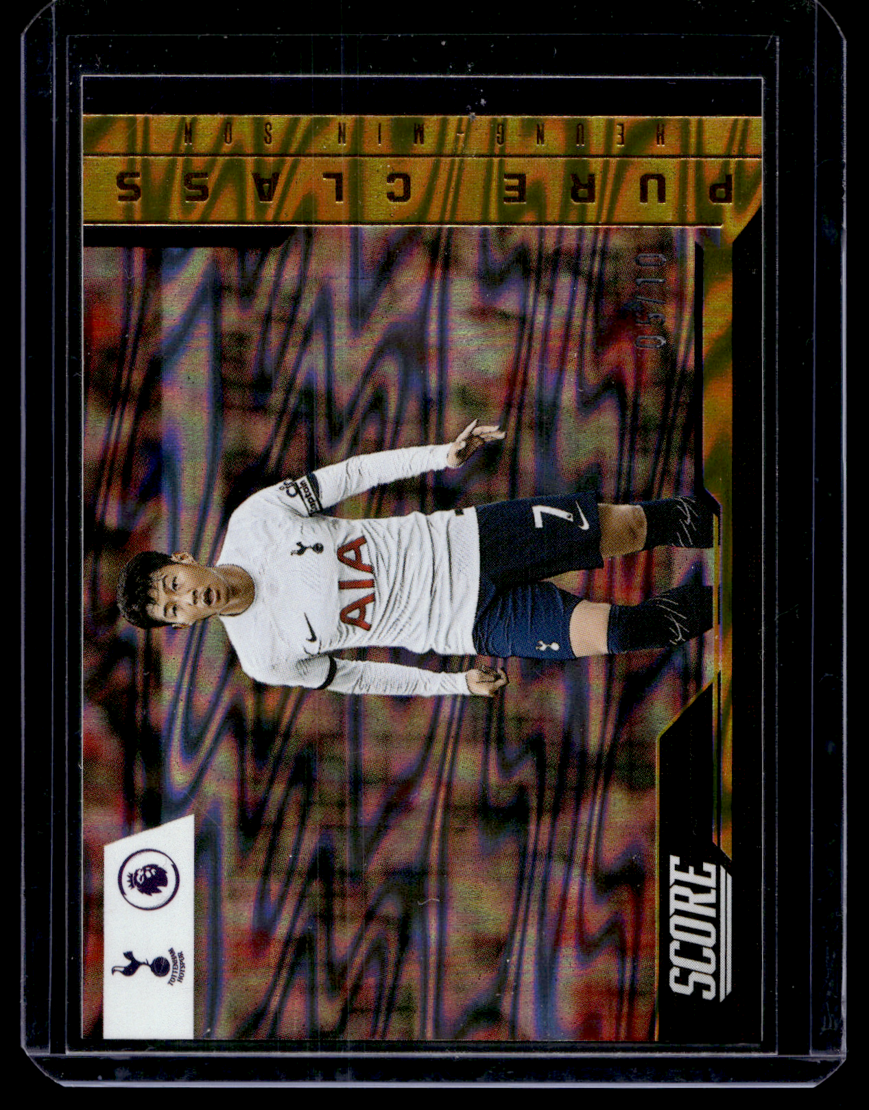 2023-24 Panini Score FIFA - Pure Class - Gold Swirl - Heung-Min Son #12 /10