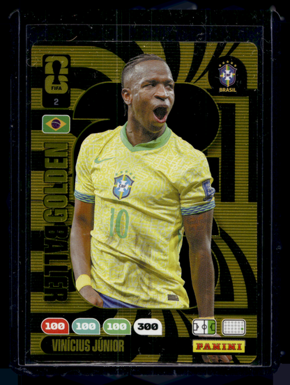 2026 Panini Adrenalyn XL FIFA World Cup - Golden Baller -  Vinícius Júnior #2