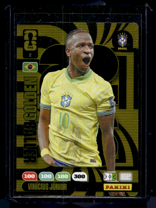 2026 Panini Adrenalyn XL FIFA World Cup - Golden Baller -  Vinícius Júnior #2