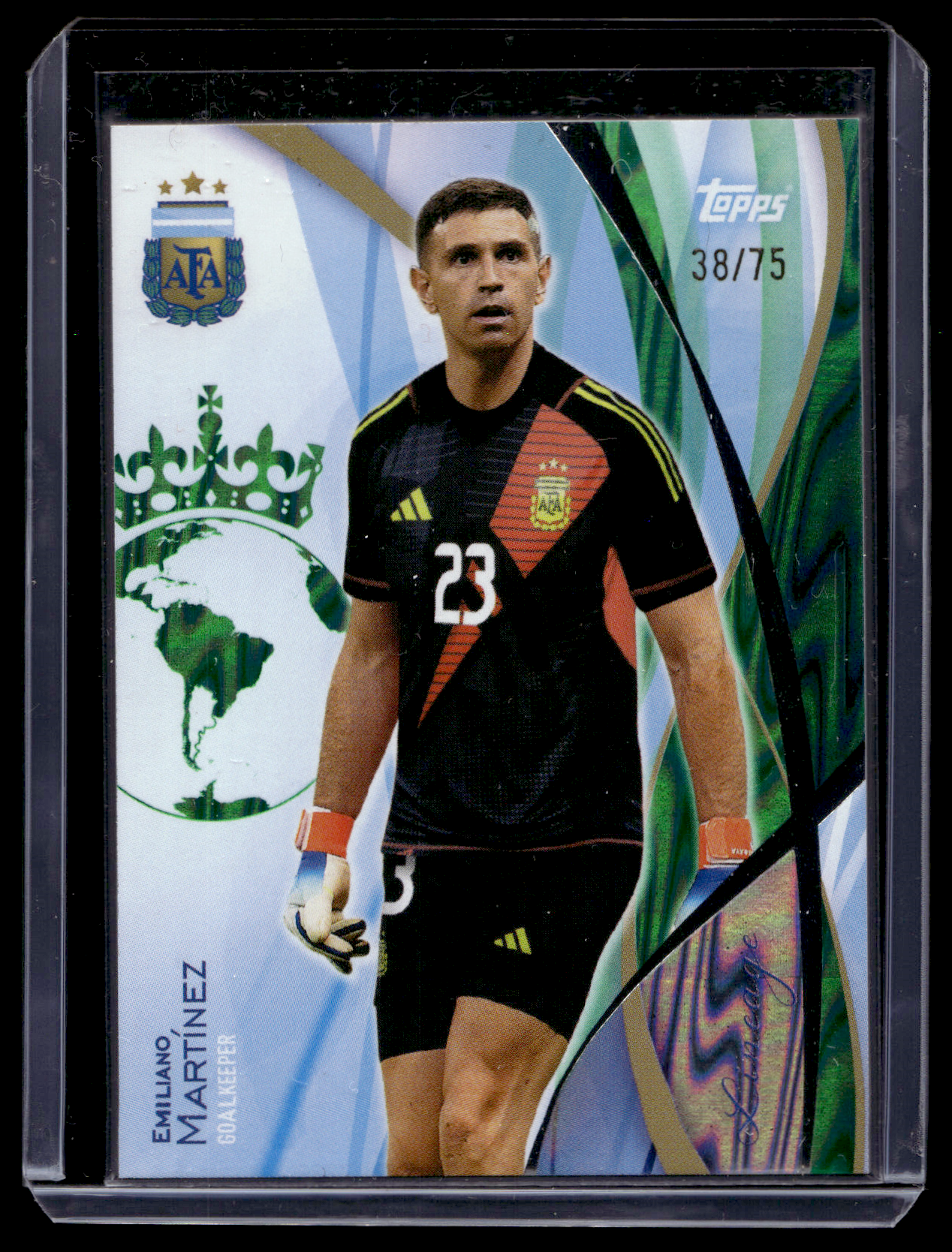 2024 Topps Lineage Argentina - Green Tango Foilboard - Emiliano Martinez #13 /75