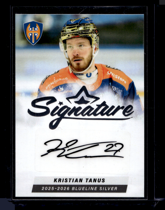 2025-26 Blueline Signature Silver - Kristian Tanus #AU-KT /80
