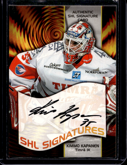 2004-05 SHL Signatures - Kimmo Kapanen