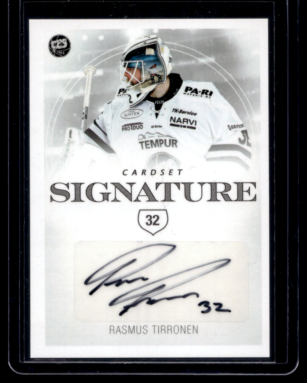2019-20 Cardset Signature - Rasmus Tirronen /125
