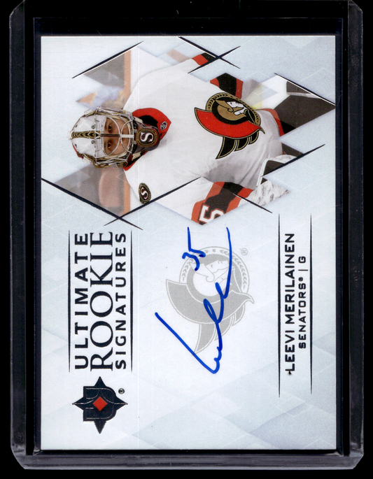 2023-24 Upper Deck Ultimate Collection - Ultimate Rookie Signatures - Leevi Merilainen #URS-LM RY