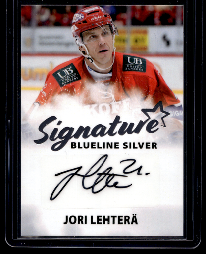 2024-25 Blueline Signature Silver - Jori Lehterä #AU-JL /100