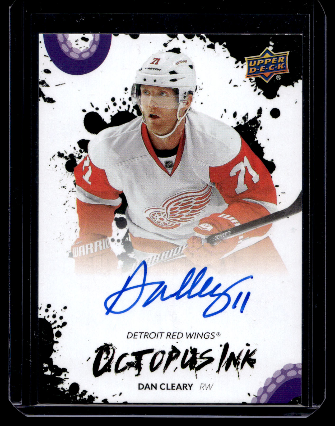 2025-26 Upper Deck Detroit Red Wings Centennial - Octopus Ink - Dan Cleary #OI-DC