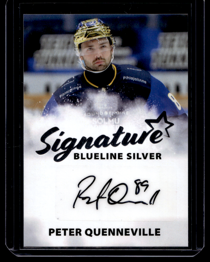 2024-25 Blueline Signature Silver - Peter Quenneville #AU-PQ /100