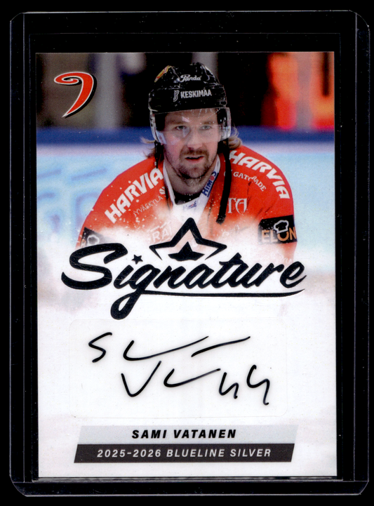 2025-26 Blueline Signature Silver - Sami Vatanen #AU-SV /80