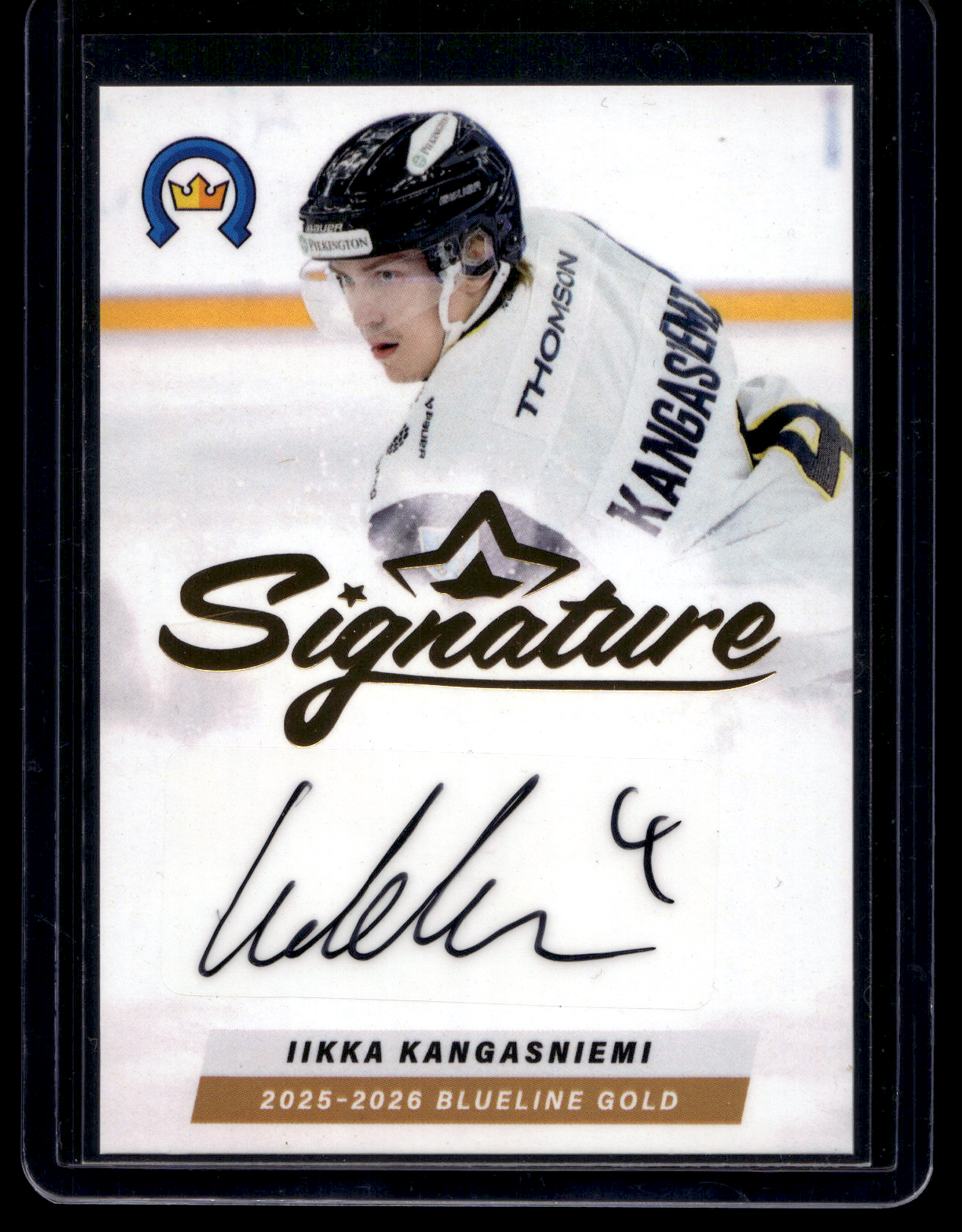 2025-26 Blueline Signature Gold - Ilkka Kangasniemi #AU-IK /40