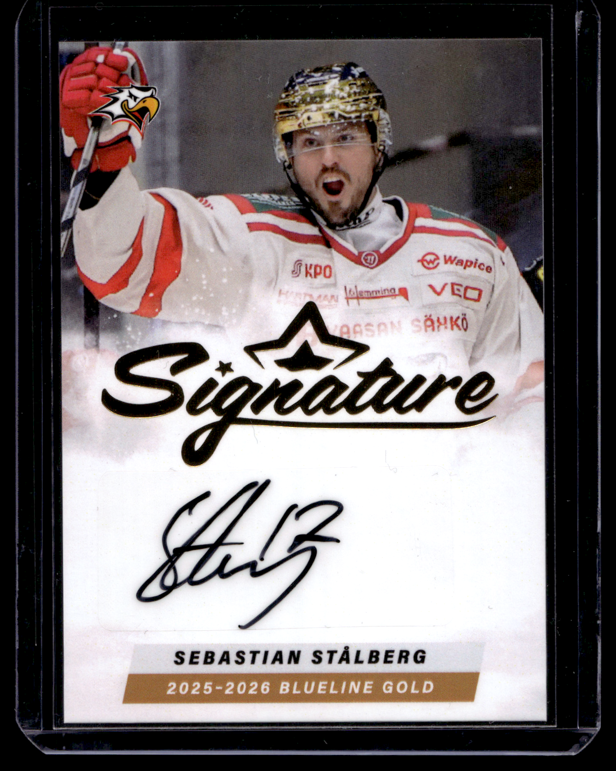 2025-26 Blueline Signature Gold - Sebastian Stålberg #AU-SS /40