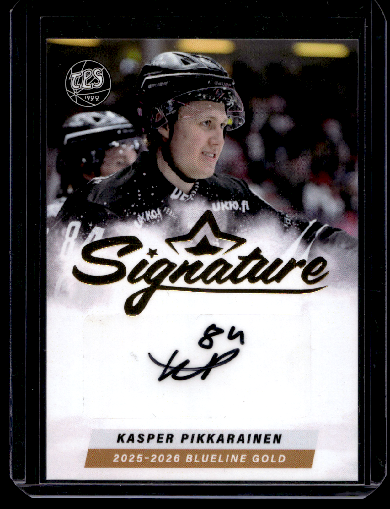 2025-26 Blueline Signature Gold - Kasper Pikkarainen #AU-KP /40