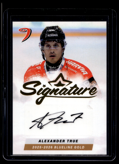 2025-26 Blueline Signature Gold - Alexander True #AU-AT /40