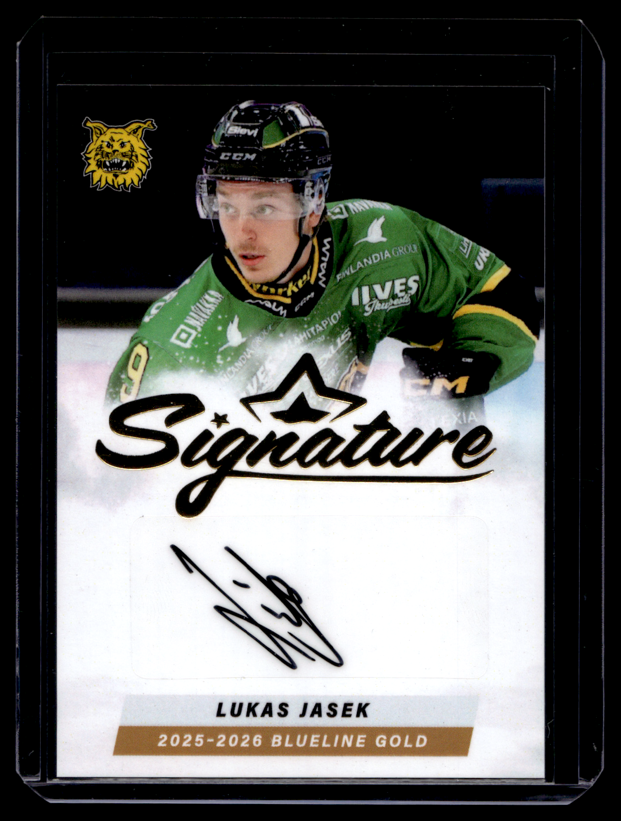 2025-26 Blueline Signature Gold - Lukas Jasek #AU-LJ /40