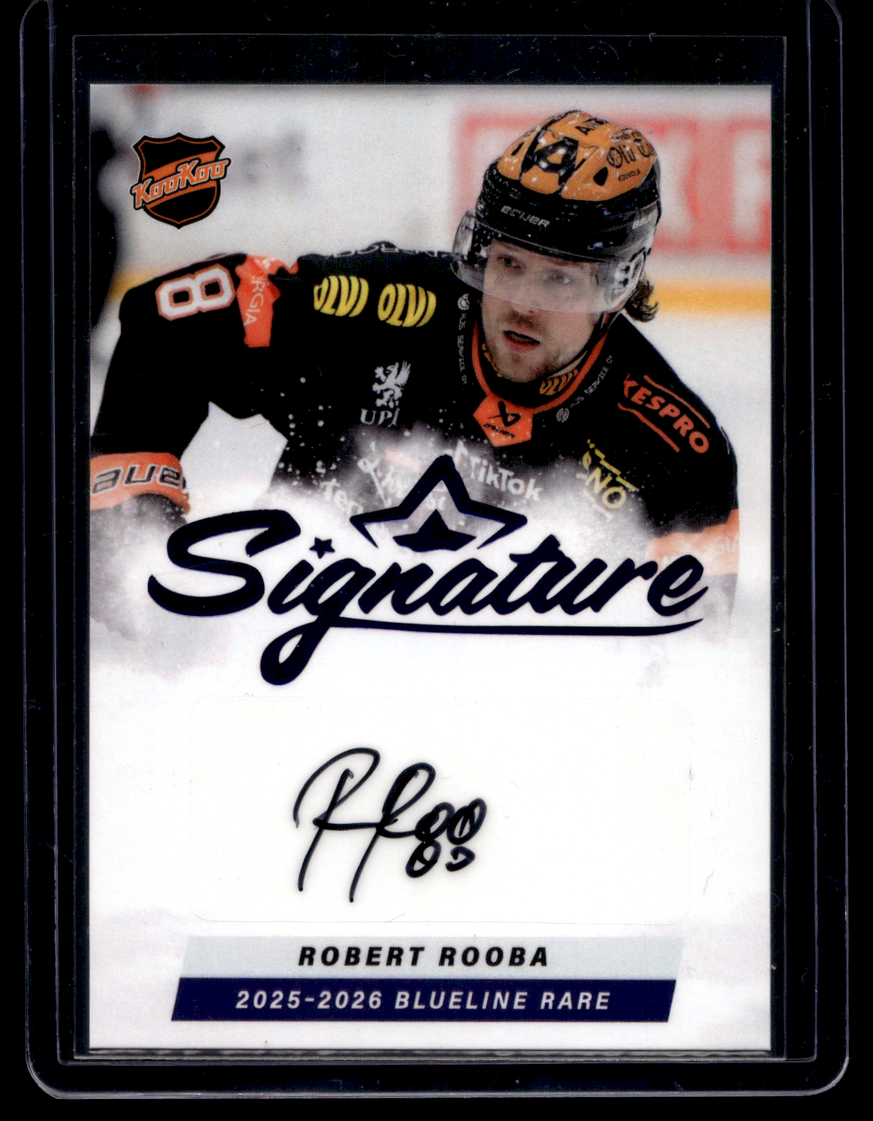 2025-26 Blueline Signature Rare - Robert Rooba #AU-RR /20