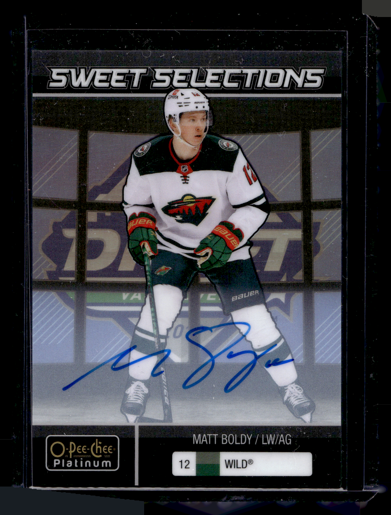 2022-23 Upper Deck OPC Platinum - Sweet Selections - Rainbow Autographs - Matt Boldy #SS-12 RY